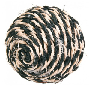 Trixie Sisal Ball with Rattle 6cm, assorted colours