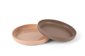 Dantoy TINY BIObased Plate 2pcs, Nude/ Mocca