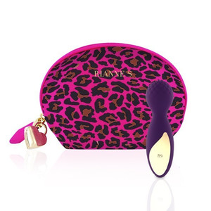 Rianne S Vibrator Essentials Lovely Leopard Mini Deep Purple