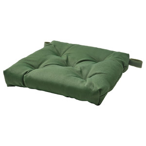 MALINDA Chair cushion, green, 40/35x38x7 cm