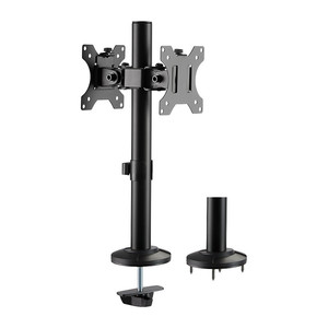 LogiLink Dual Monitor Mount, 17–32", Curved Screens, steel