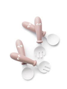 BABYBJÖRN Baby Spoons and Forks, Powder Pink