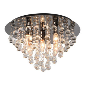 Ceiling Lamp London Crys 5x E14, black