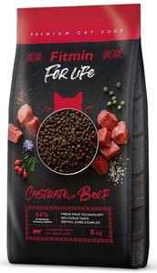 Fitmin Cat For Life Dry Food Castrate Beef 8kg