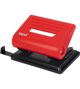 Hole Puncher 2-Hole Punch, 25 Sheets, 5.5mm, red