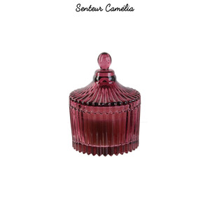 Scent Candle in Glass Bohemian, red
