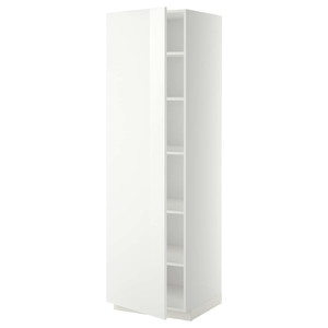 METOD High cabinet with shelves, white/Ringhult white, 60x60x200 cm