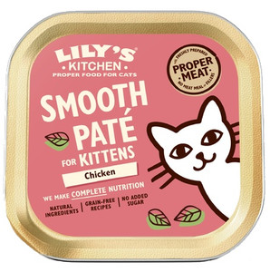 Lily's Kitchen Cat Food Chicken Paté for Kittens/Smooth Pate for Kittens Chicken 85g