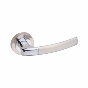 Gamet Door Handle, brushed nickel/chrome