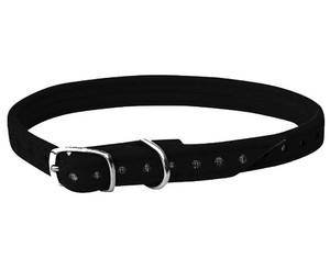 CHABA Decorative Dog Collar Velour 38cm, black