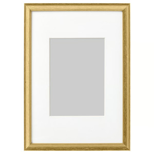 SILVERHÖJDEN Frame, gold-colour, 21x30 cm