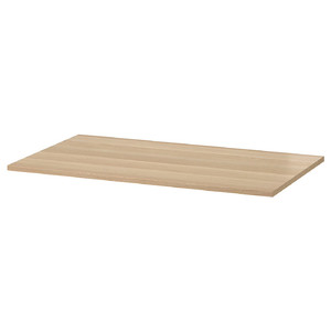 KOMPLEMENT Shelf, white stained oak effect, 100x58 cm