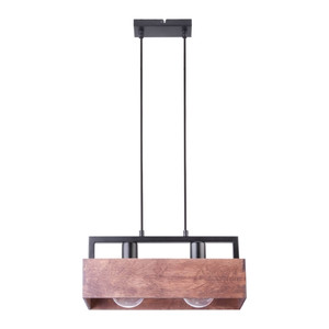 Pendant Lamp Dakota 2 x 60W E27, brown