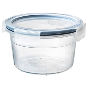 IKEA 365+ Food container with lid, round, plastic, 750 ml