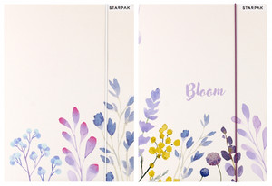 Folder with Elastic Band A4 Flowers 10-pack, assorted patterns