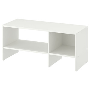BAGGEBO TV bench, white, 90x35x40 cm