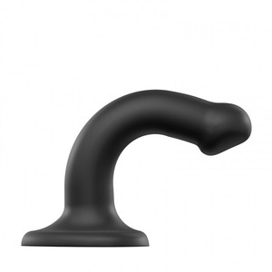 Strap-on-me Silicone Bendable Dildo Double Density Black S