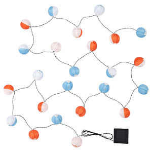 SOLVINDEN LED lighting chain with 24 lights, outdoor solar-powered/globe multicolour