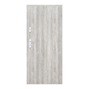 Flat Entrance Door Ateron 90, right, grey oak