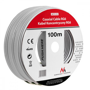 Coaxial cable 1.0 CCS RG6 100m MCTV-572