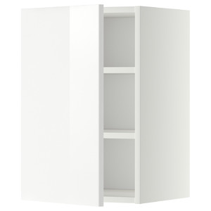 METOD Wall cabinet with shelves, white/Ringhult white, 40x60 cm