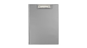 Clipboard Folder A4, PVC, silver