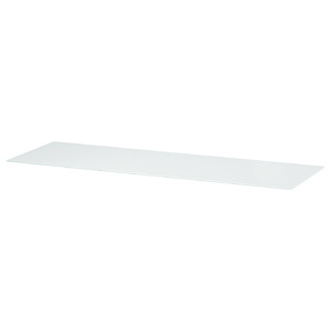 BESTÅ Top panel, glass white, 120x40 cm