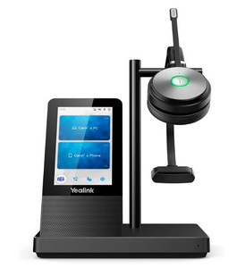 Yealink Wireless Headphones Mono Teams Dect with Charging Stand WH66