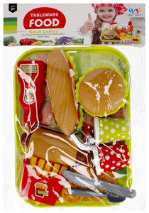 Food Playset with Cutlery & Tray 3+