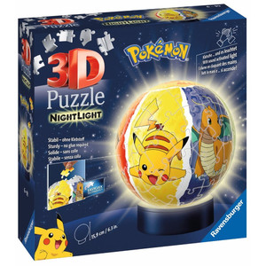 Ravensburger 3D Puzzle Ball Polemon Night Light 72pcs 6+