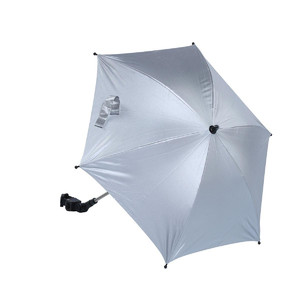 Titanium Baby Stroller Universal Parasol Umbrella UV 50+, off-white