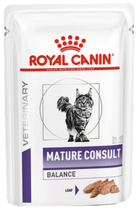 Royal Canin Veterinary Care Mature Consult Balance Cat Wet Food Pouch 85g