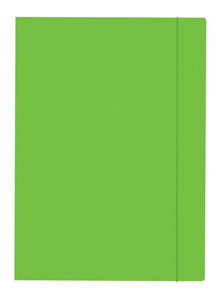 Folder with Elastic Band A4, green, 10pcs