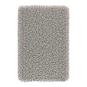 GoodHome Bath Mat Graphene 50 x 80 cm, stone grey