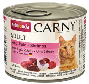 Animonda Carny Adult Beef, Turkey & Shrimps Wet Cat Food 800g