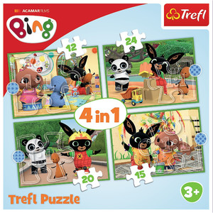 Trefl Children's Puzzle Bing Fun Day 4in1 3+