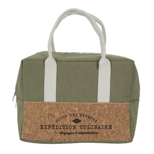 Lunch Bag Refreshing Cork 3l, green