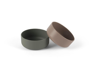 Dantoy TINY BIObased Bowl 2pcs, Mocca/Olive