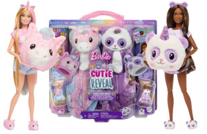 Barbie Cutie Reveal Slumber Party Gift Set With 2 Dolls HRY15 3+