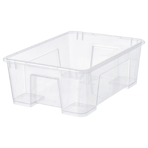 SAMLA Box, transparent, 39x28x14 cm/11 l