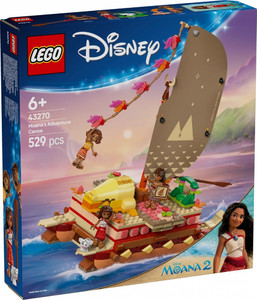 LEGO Disney Moanas Adventure Canoe 6+