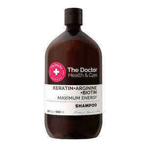 THE DOCTOR Health & Care Keratin + Arginine + Biotin Maximum Energy Shampoo 946 ml