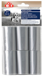 8in1 Pet Waste Bags Poop Patrol 6 Rolls