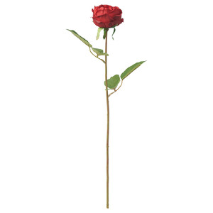 SMYCKA Artificial flower, in/outdoor/Rose red, 52 cm