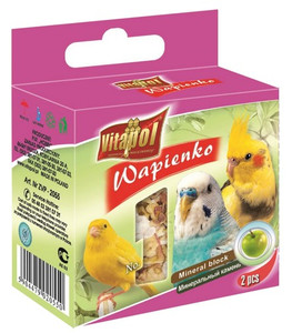 Vitapol Calcium Mineral Block for Birds with Apple