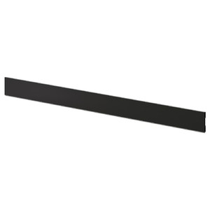 BODBYN Plinth, black, 220x8 cm