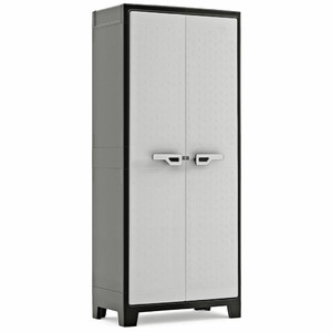 Keter Titan Tall Storage Cabinet, black/grey