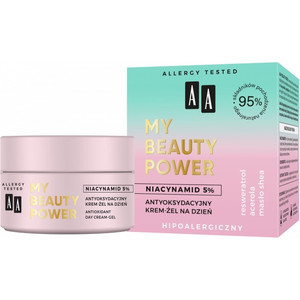 AA My Beauty Power Antioxidant Day Cream Gel 95% Natural Vegan 50ml