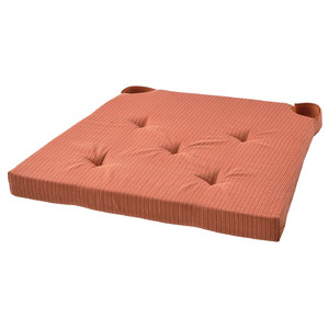 JUSTINA Chair pad, orange, 42/35x40x4 cm