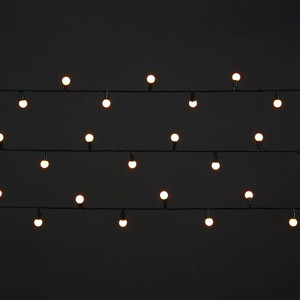 Christmas Lights 240 LED, balls, warm white, in-/outdoor
